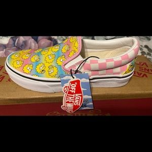 Custom Simpson slide on vans